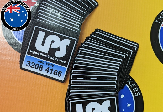 Bulk Custom Printed Contour Cut Die-Cut Logan Plumbing Service Vinyl Business Logo Stickers
