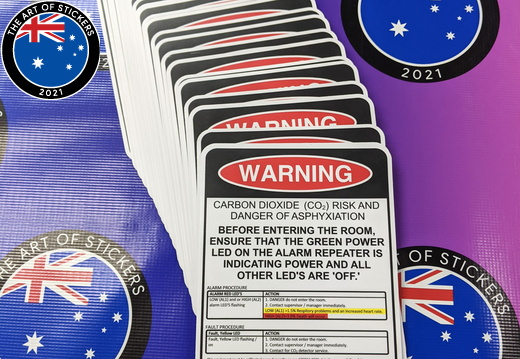 Bulk Custom Printed Contour Cut Die-Cut All So Cool Warning Instructions Vinyl Business Safety Stickers