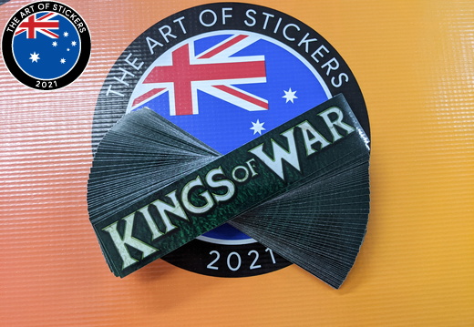 Bulk Custom Printed Contour Cut Die-Cut Wings of War Vinyl Business Stickers