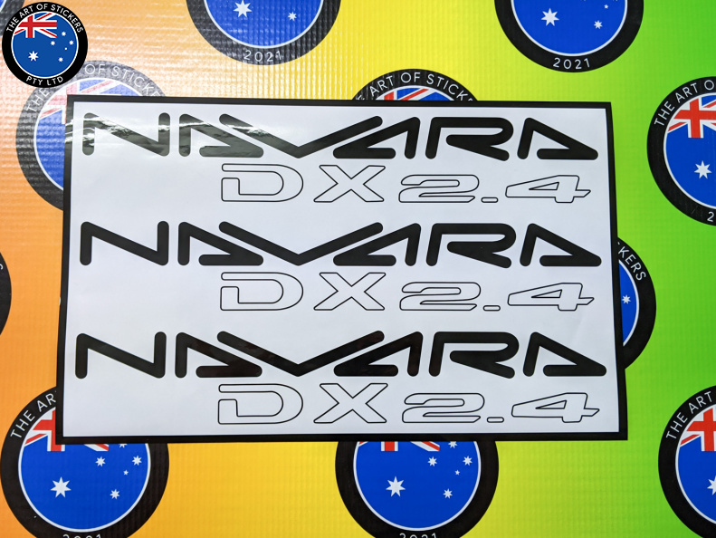 Custom Vinyl Cut Navara DX 2.4 Car Decal Stickers