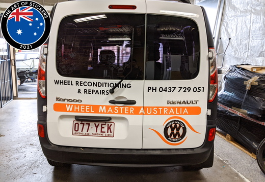 Custom Printed Contour Cut Vinyl Cut Wheel Master Australia Vehicle Graphics Rear