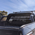 Custom Vinyl Cut Evoke Roofing Vehicle Graphics Rear Window