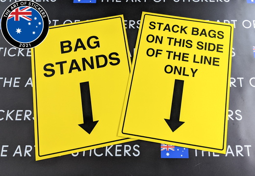 Custom Printed Bag Stand ACM Business Signage