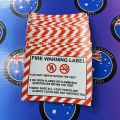 Custom Printed Fire Warning Label Banner Business Signage