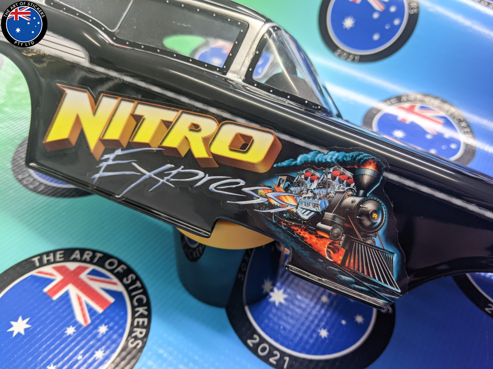 Custom Aeroflow Nitro Express Model Car Side Application