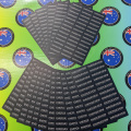 Bulk Custom Printed Contour Cut Die-Cut Energieview Vinyl Business Logo Sticker Sheets