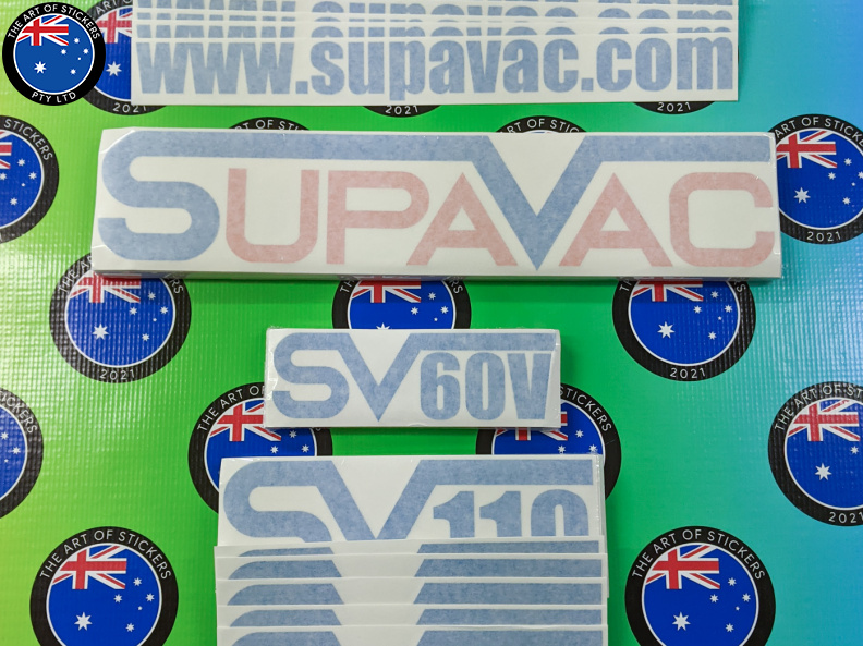 Bulk Custom Printed Contour Cut Supavac Reflective Vinyl Business Model Number Logo Web Address Stickers