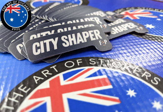 Bulk Custom Printed Contour Cut Die-Cut City Shaper Vinyl Business Stickers