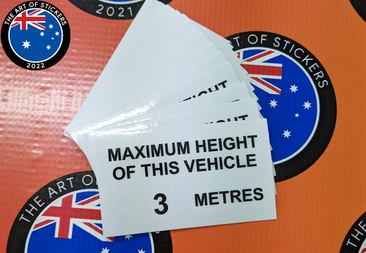Custom Printed Contour Cut Die-Cut Maximum Height Vinyl Business Signage Stickers