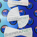 Bulk Custom Printed Contour Cut Sierratek & Sierranet Vinyl Business Logo Stickers
