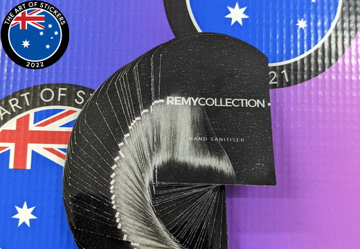 Bulk Custom Printed Contour Cut Die-Cut Remy Collection Hand Sanitiser Vinyl Business Merchandise Label Stickers