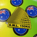 Bulk Catalogue Printed Contour Cut Die-Cut Safe Working Load Vinyl Business Safety Stickers