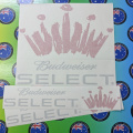 Custom Vinyl Cut Budweiser Select Business Logo Decal Stickers