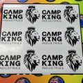 Custom Vinyl Cut Camp King Business Logo Lettering Stickers