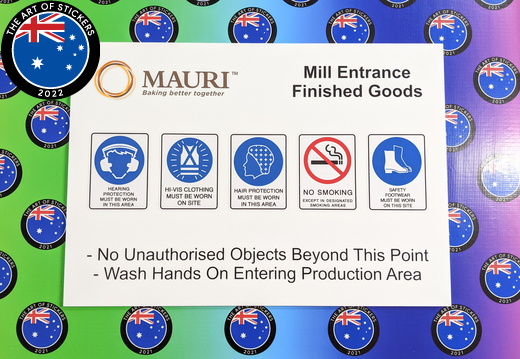 Custom Printed Mauri Safety Requirements ACM Business Signage