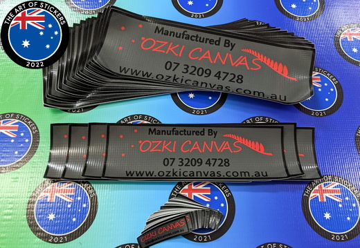 Custom Printed Ozki Canvas Business Banner Labels