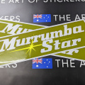 Catalogue Custom Recolour Printed Contour Cut Die Cut Murrumba Star Vinyl Stickers