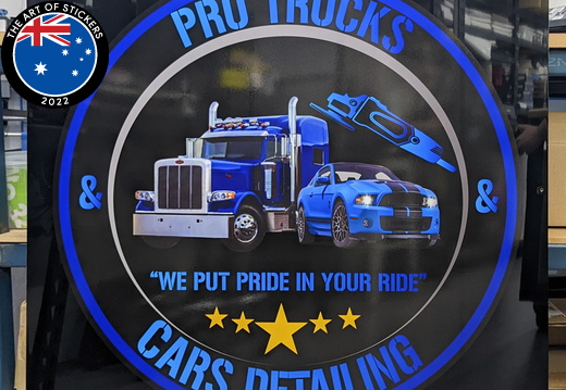 Custom Printed Pro Trucks and Cars Detailing ACM Business Signage