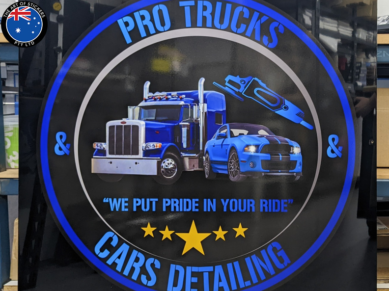 Custom Printed Pro Trucks and Cars Detailing ACM Business Signage