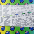 Custom Vinyl Cut DJZ Engines and Fabrication Lettering Business Logo Stickers