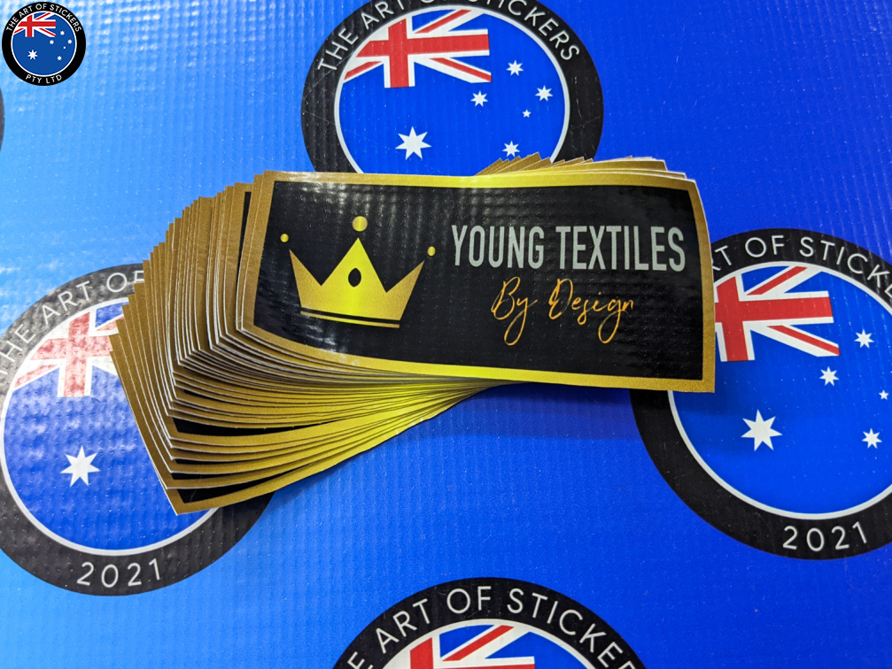 Bulk Custom Printed Young Textiles Business Logo Banner Labels