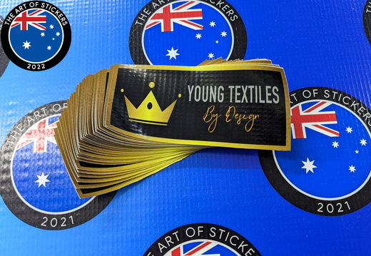 Bulk Custom Printed Young Textiles Business Logo Banner Labels