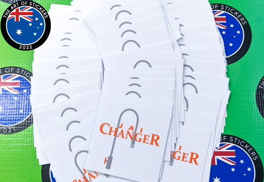 Bulk Custom Printed Contour Cut Die-Cut Jai Changer Vinyl Business Logo Stickers