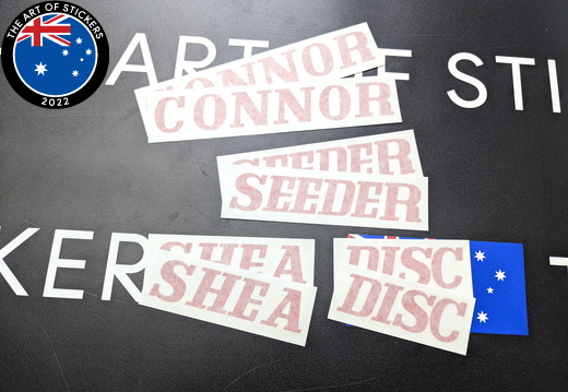 Custom Vinyl Cut Lettering Conner Shea Business Stickers