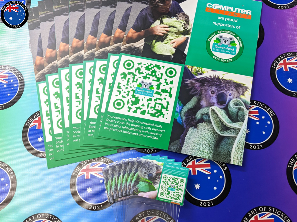 Custom Mixed Printed Computer Alliance Queensland Koala Society Foamboard and Acrylic Business Signage