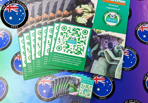 Custom Mixed Printed Computer Alliance Queensland Koala Society Foamboard and Acrylic Business Signage