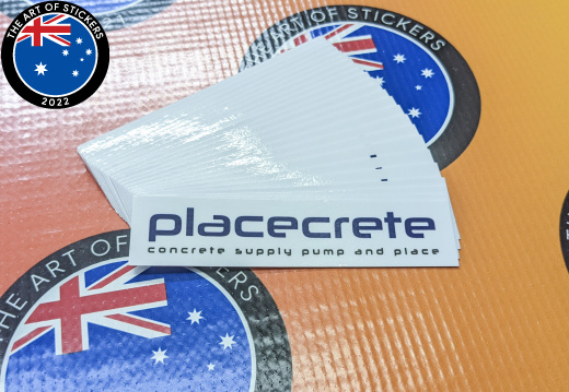 Bulk Custom Printed Contour Cut Die-Cut Placecrete Vinyl Business Logo Stickers