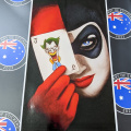 Custom Printed Contour Cut Harley Quinn Joker Vinyl Sticker