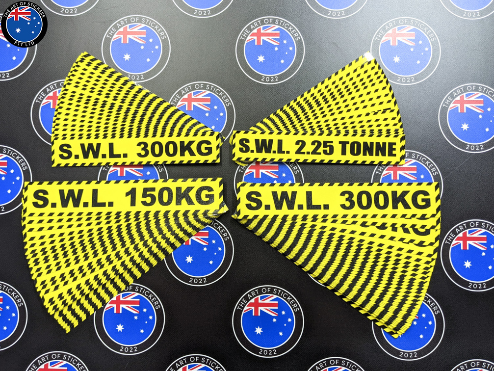 Bulk Catalogue Printed Contour Cut Die-Cut Safe Working Load Vinyl Business Signage Stickers