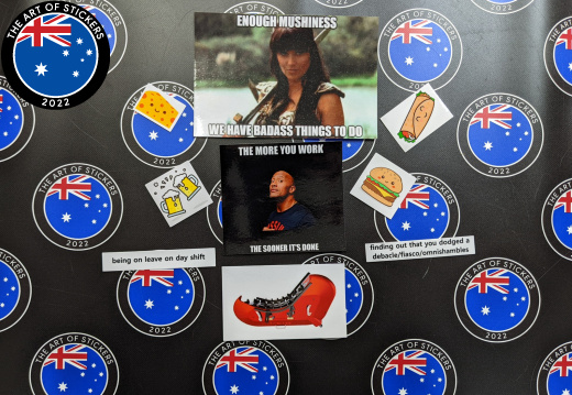 Custom Printed Contour Cut Die-Cut Variety Memes Food Vinyl Stickers