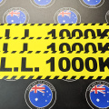 Catalogue Printed Contour Cut Die-Cut W.L.L 1000kg Vinyl Business Safety Signage Stickers