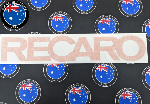 Catalogue Vinyl Cut Recaro Business Logo Lettering Stickers