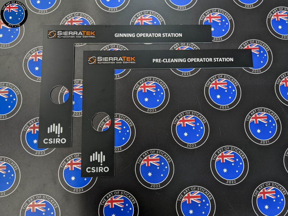 Custom Laser Etched 2 Plex Sierratek CSIRO Business Signage