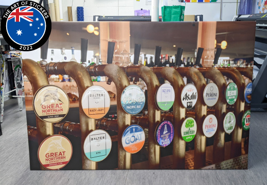 Custom Printed Bar Beer Tap Canvas Business Signage