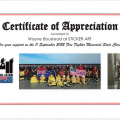 20220928 Certificate of Appreciation Roma Street Fire Station 911 Memorial Climb 2022