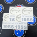 Bulk Custom Vinyl Cut Lettering Crownline Business Logo Stickers