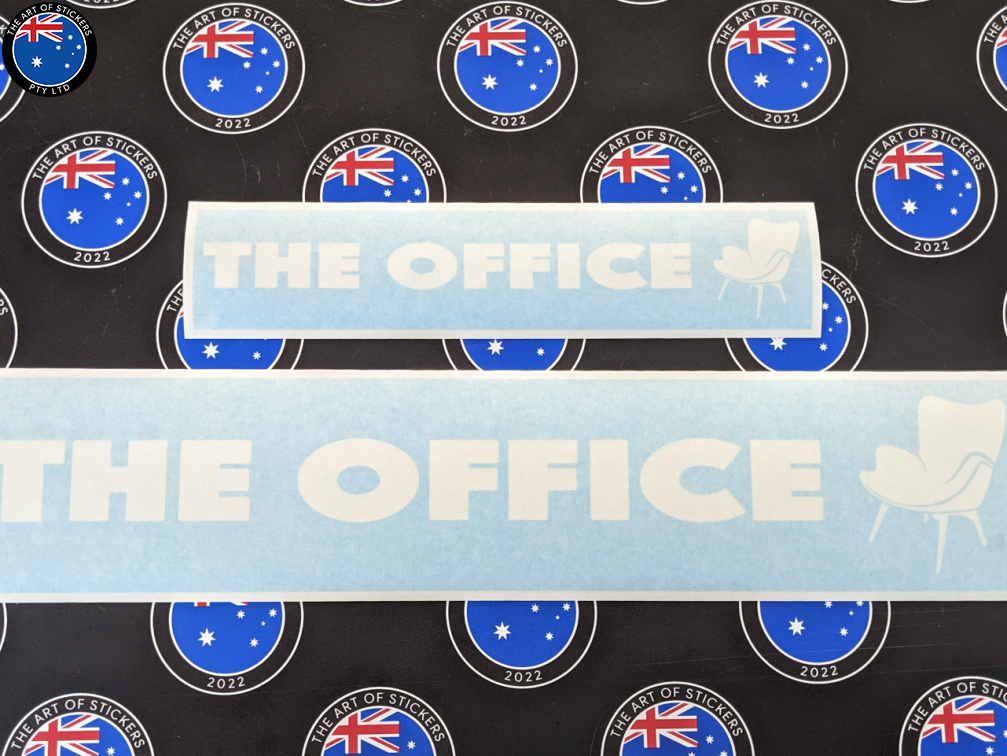 Bulk Custom Vinyl Cut Lettering The Office Spray Mask Business Logo Stickers