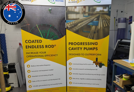 Custom Printed Torque Alliance Pull Up Banner Business Signage