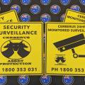 Custom Printed Cerberus Asset Protection Surveillance ACM Business Signage
