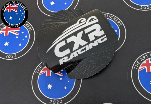 Bulk Custom Printed Contour Cut Die-Cut CXR Racing Vinyl Business Logo Stickers