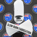 Bulk Custom Printed Contour Cut Die-Cut Slow Burn Fabrication Vinyl Business Logo Stickers
