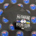 Bulk Custom Printed Contour Cut Die-Cut McSwaine Boxing Club Vinyl Business Logo Stickers