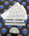 Custom Mixed Printed and Vinyl Cut 4 Wheel Steering Business Logo Stickers 