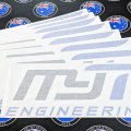Custom Printed Contour Cut MyT Engineering Vinyl Business Logo Stickers