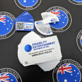 Bulk Custom Printed Contour Cut Die-Cut Disability Entertainment Australia Vinyl Business Stickers