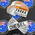 Bulk Catalogue Printed Contour Cut Die-Cut Max Rated Capacity & Diesel Vinyl Business Safety Signage Stickers